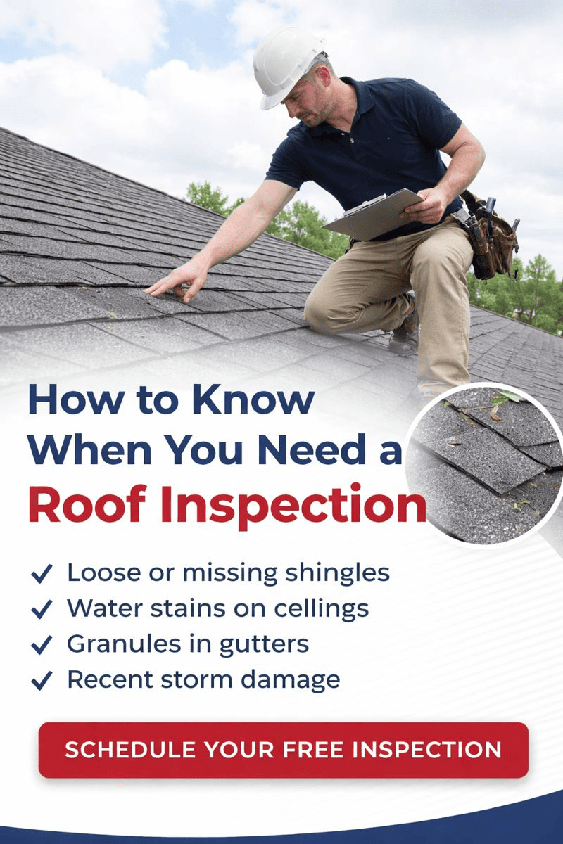 How to Know When You Need a Roof Inspection (And Why Waiting Can Cost You More)